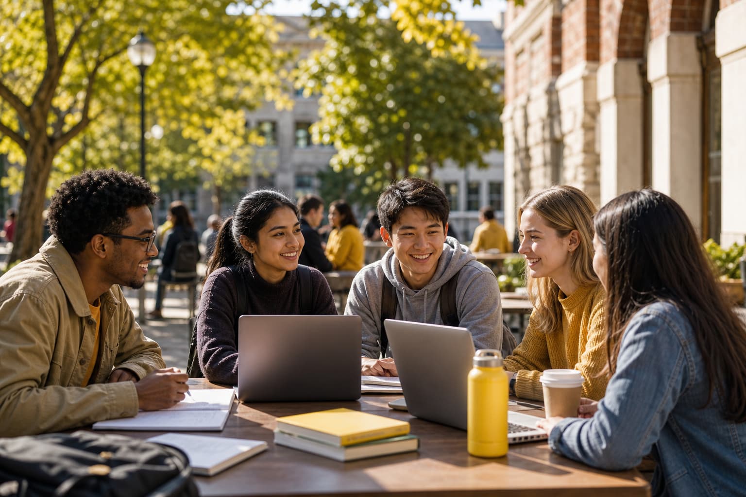 Binghamton University campus community representing inclusion, belonging and academic excellence